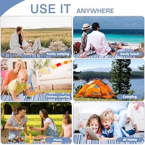 ALLBFENG Oversized Waterproof Picnic Mat, Dustproof Washable Outdoor Beach Mat. Suitable for Camping, Outdoor, Beach, Part...