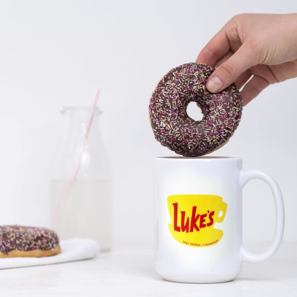 Luke's Diner 15oz Coffee Mug - Novelty Ceramic Cup, Fun Gift for Fans, Tea & Coffee Drinkers