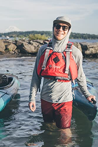 Onyx MoveVent Torsion USCG Approved Paddle Sports Life Jacket, Red, X-Large/XX-Large