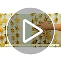 LOLStar 2 Pack Gold Stars Birthday Decorations 3.3X6.6 ft, Golden Party Backdrop Foil Fringe Curtains, Streamers Congrats ...