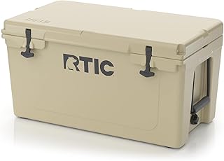 RTIC 65 QT Ultra-Tough Cooler Hard Insulated Portable Ice Chest Box for Beach, Drink, Beverage, Camping, Picnic, Fishing, ...