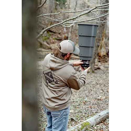 Moultrie All-in-One Hanging Deer Feeder - 30lb Capacity - Collapsible Bucket - Digital Timer with 4 Daily Feeds - Moultrie Connect Bluetooth