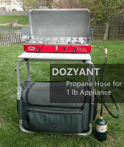 DOZYANT 4 Feet Propane Torch Extension Hose for Propane Tree Distribution Tree Post Assembly 1" x20 Male Throwaway Cylinde...