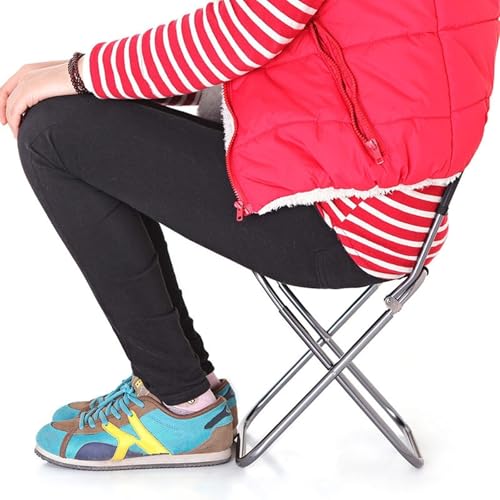 HVVRNEWF Protable Camping Beach Chair Stool Ultralight Folding Camping Chair Lightweight Backpacking Chair in Bag for Outd...