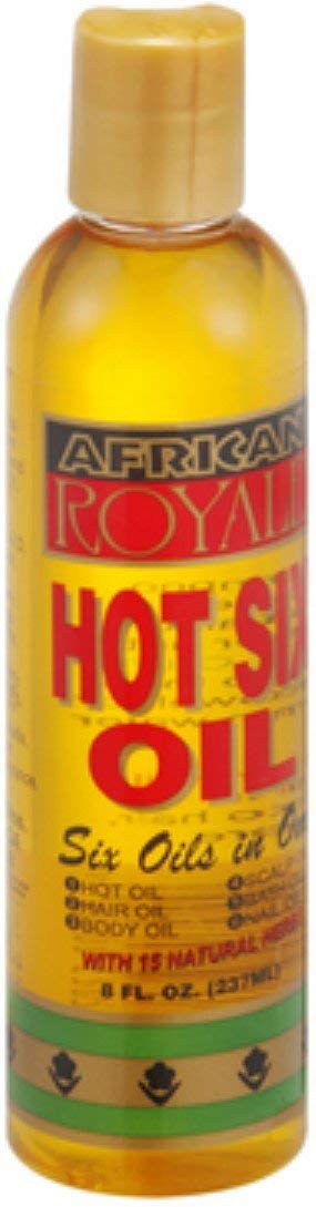 African Royale Hot Six Hair Oil, 8 oz (Pack of 5)