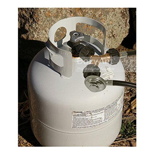DOZYANT Propane Splitter, 2 Way LP Gas Adapter Tee Connector for 20lb Propane Tank Cylinder, Work with BBQ Grills, Camping...