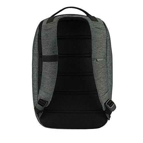 Incase Compact City Backpack ? 18L Everyday Travel Tech Backpack and Laptop Bag for Work or School ? Three Pockets, 16¡± Padded Laptop Sleeve, Quick Access Pocket ? Heather Black