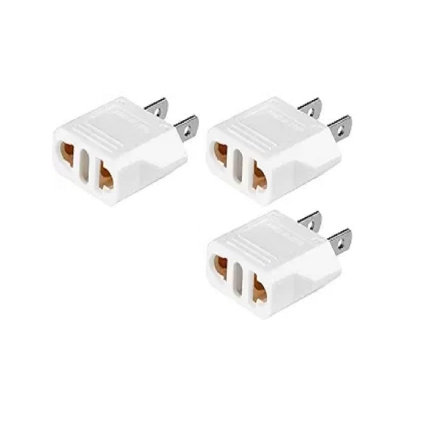 European To Us Plug Adapter (3-Pack), Safe Travel Adapter For Australia, China, Italy, Switzerland