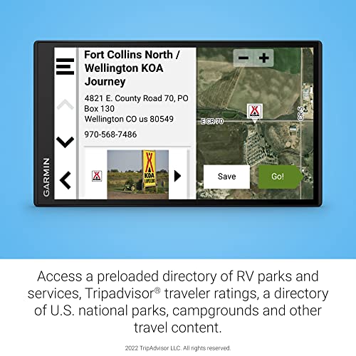 Garmin RV 795, Large, Easy-to-Read 7” GPS RV Navigator, Custom RV Routing, High-Resolution Birdseye Satellite Imagery, Dir...