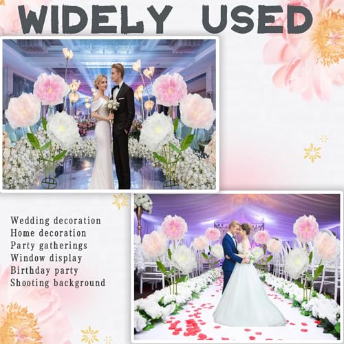 Zzefarmy 5.6 ft Giant Florwes for Decoration,Wedding Home Decorations Store Window Display Large Artificial Flowers (A Mix...