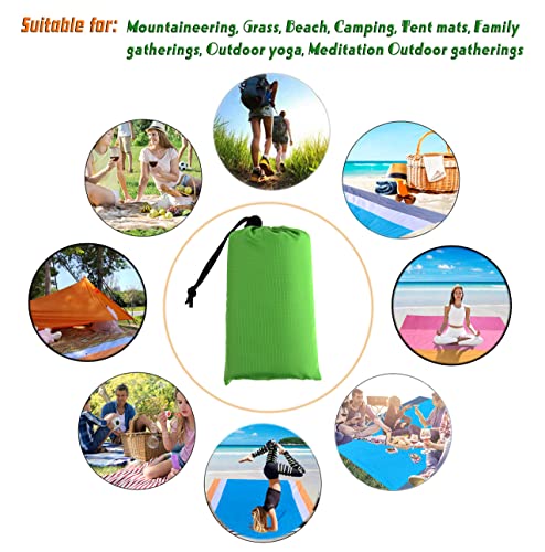 Waterproof Camping Tarp, Ultralight Tent Footprint Backpacking Tarp for Camping, Hiking and Outdoor Activities (Green)