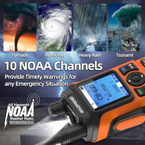 BAOFENG GMRS Radio Handheld Baofeng Radio Long Range Rechargeable GM21 Walkie Talkies,NOAA Weather Receiver GM-15 PRO 999 Channels Two Way Radio with USB-C Charger for Survival Gear Hunting,2 Pack