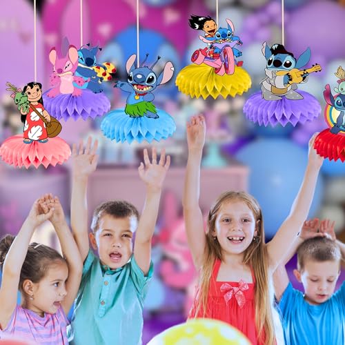 9PCS Cartoon Honeycomb Centerpieces for Party – 3D Table Centerpieces Honeycomb for Party Birthday Cartoon Table Decoratio...
