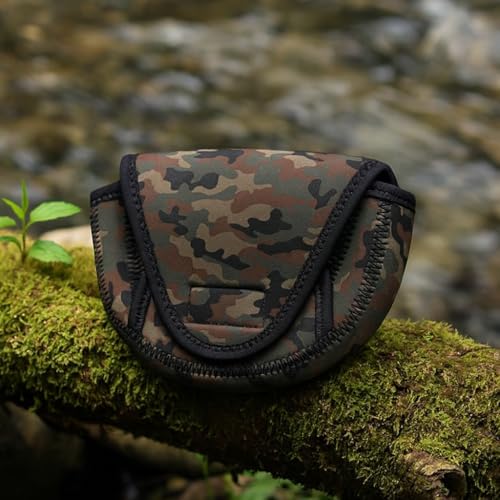 Multi-Functional Diving Material Fishing Reel Storage Bag – Portable, Large Capacity (Army green camouflage)