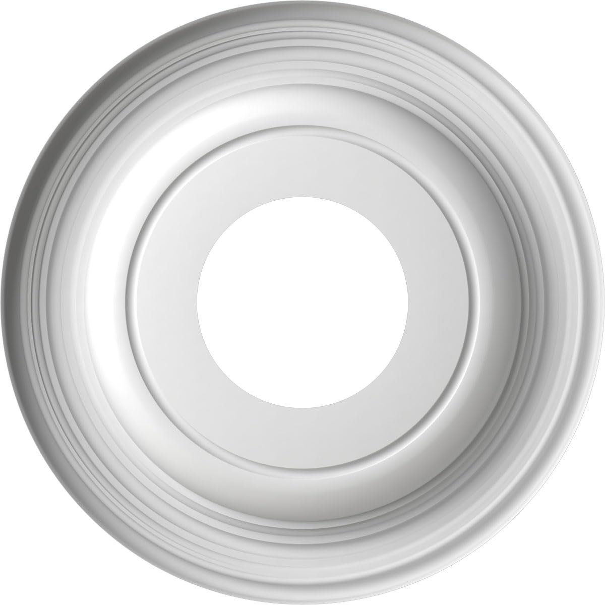 10Od X 3 1/2Id X 1 1/8P Traditional Thermoformed Pvc Ceiling Medallion (Fits Canopies Up To 5 1/2), Universal Aged Metallic Weat