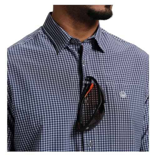 Beretta Men's Hovis Flex Performance UPF 50+ Sun Protection Outdoor Short Sleeve Button-Down Shirt with Hidden Chest Pockets