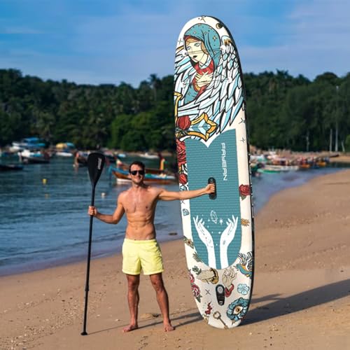 Inflatable Paddle Board,Extra Wide 10.6'/11' Stand Up Paddle Board with Sup Accessories,400lbs Capacity for Family with Sa...