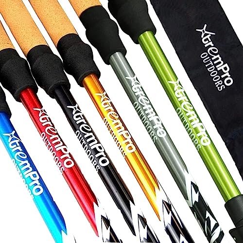 2 Pcs Trekking Poles,Aluminum Lightweight Collapsible Hiking Poles for Women,Walking Sticks for Hiking Carbon Fiber