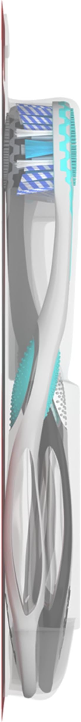 Colgate 360 Advanced Whitening Soft Toothbrush Pack, 4 Adult Soft Toothbrushes with Cheek and Tongue Cleaner, Helps Clean Your Teeth, Tongue, Cheeks, and Gums, 4 Pack