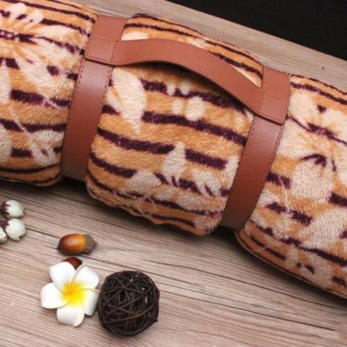 Mipcase Picnic Mat Strap Carrier with Handle H Shape Adjustable Blanket Roll Holder for Outdoor Camping Travel Rug Storage