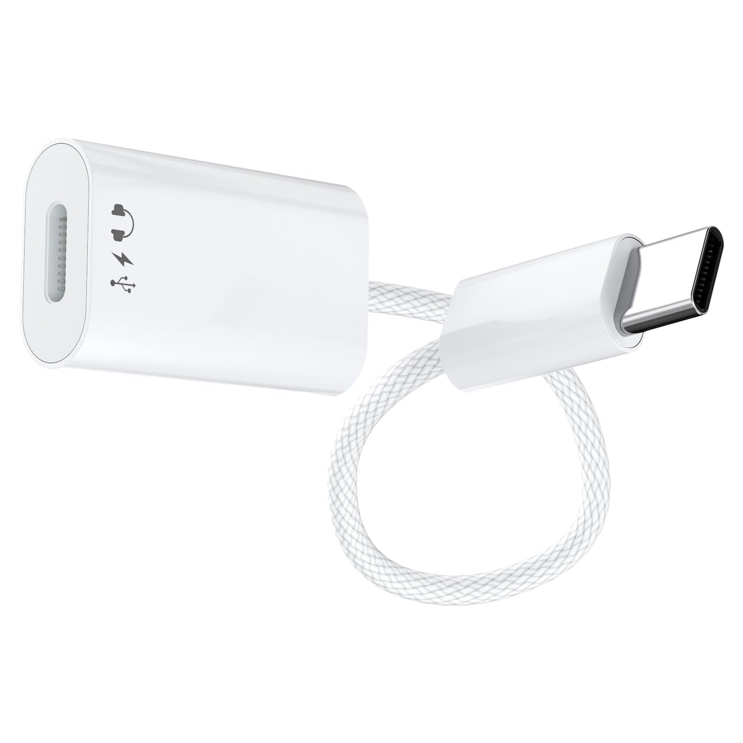 USB C to Lightning Headphone Audio Adapter,Lighting to USBC Adaptor with Earphone &Charge,USB-C to iPhone Converter,Type C to Li