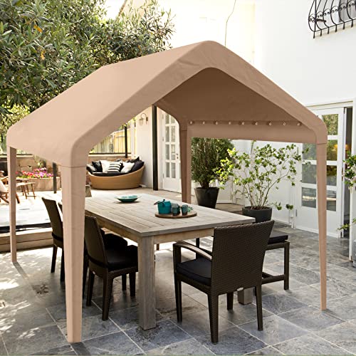 Birodeko Carport Replacement Canopy Cover 10'x20' for Tent Top Garage Shelter Cover with Ball Bungees, 800D Oxford Replace...