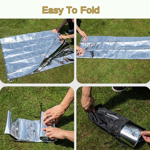 windhike Naturehike Aluminum Foil Foldable Picnic Blanket, Ultralight Ground Sheet Mat, Waterproof Camping Tarp, Sleeping ...