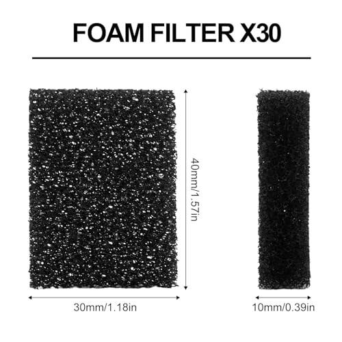 30pcs Pet Fountain Replacement Filter, Cat Drink Water Filter Replace Foam Filter Pet Fountain Foam Filter Compatible with...
