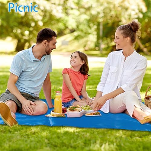 CQSYWQING Beach Blanket Waterproof Sandproof Beach Mat for 2-4 Adults Quick Drying Outdoor Picnic Mat Beach Accessories, C...