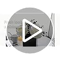 LADADA Artificial Flowers with Small Ceramic Vases, Roses in Vases Plastic Artificial Flowers and Plants,Used for Home Off...