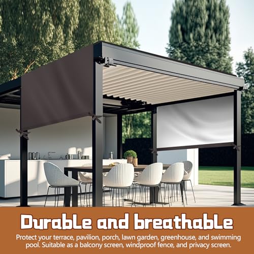 Wowangce Universal Pergola Replacement Canopy Outdoor Canopy Shade Cover Waterproof Shade Top Cover for Outdoor Patio Porc...