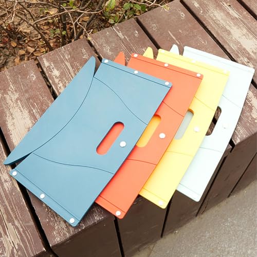 COLLMORE Foldable Portable Stool, Thickness of 0.5 in, Lightweight Collapsable Folding Chair for Hiking Picnic Camping Fis...