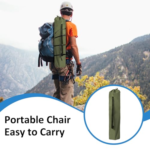 VOYSIGN Camping Folding Chair with Cup Holder & Storage Pocket - 5.5lbs Lightweight, 225lb Capacity Portable Camp Chairs f...