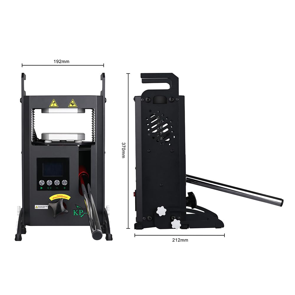 Heat Press Machine with Dual Heated Plates 4 Tons Manual Press with LCD Digital Display Screen