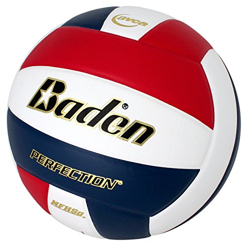Baden | Perfection | Premium Leather | Indoor Official Game Volleyball | 13U to College | Official Size + Weight | NFHS + AVCA Approved