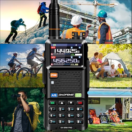 BAOFENG 5RM PRO 10W GPS Ham Radio Handheld, Long Range Walkie Talkies for Adults, UV-5RM PRO Multi-Band Two Way Radio with...