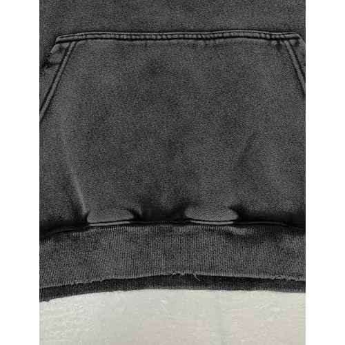 Aelfric Eden Fleece Washed Boxy Pullover Hoodie Womens Mens Vintage Acid Wash Y2k Oversized Casual Streetwear Sweatshirts