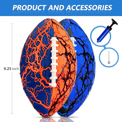 Jasonwell Pool Beach Water Football - 2Pack Strong Grip Waterproof Football for All-Weather Play Pool Toys Beach Games Out...