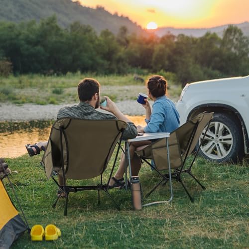 TOBTOS Portable Camping Chair, Support up to 330 LBS, Lightweight Folding Backpacking Chair for Outdoor Camp, Travel, Beac...