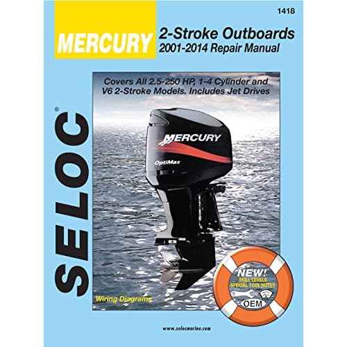 Sierra International Seloc Manual 18-01418 Mercury Outboards Repair 2001-2014 2.5-250 HP 1-4 Cylinder & V6 2 Stroke Model Includes Jet Drives