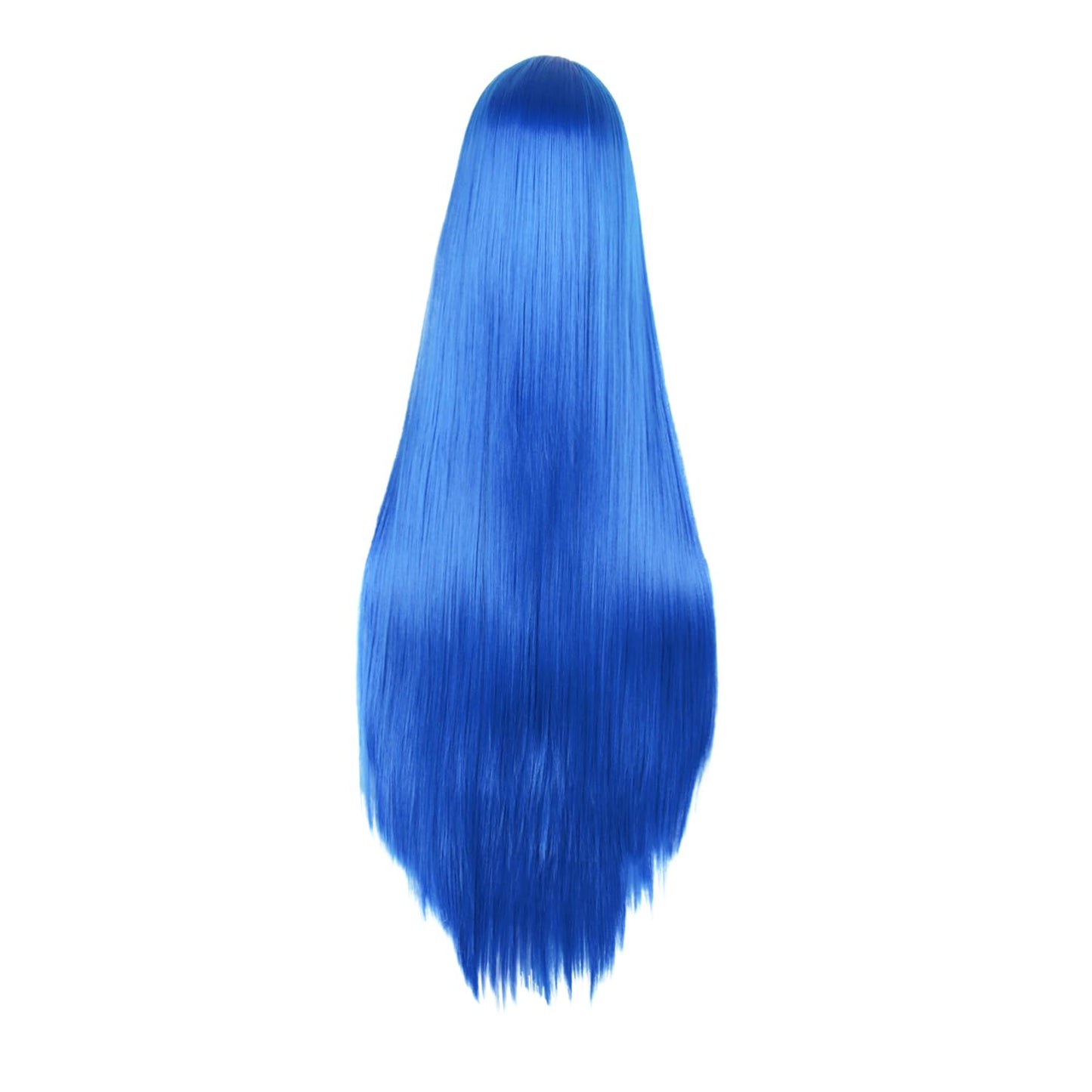 MapofBeauty 40 Inch/100 cm Fashion Straight Long Costume Anime Cosplay Anime Wig (Bright Blue)