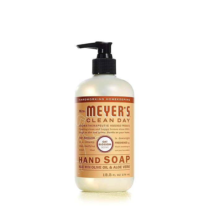 Mrs. MEYER'S CLEAN DAY Holiday Hand Soap Bundle (Lavender + Lemon Verbena + Rainwater + Oat Blossom)