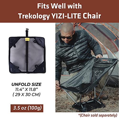 TREKOLOGY Ultralight Camping Chair & Sand Mat Bundle - Lightweight Folding Chair with Carry Bag, Compact Sand Mat for Outd...