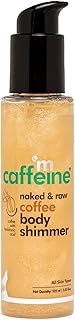 mCaffeine Coffee Body Shimmer for a Glam Ready Skin with Hyaluronic Acid | Soft Glitter & Oil-Free Hydration | Lightweight...