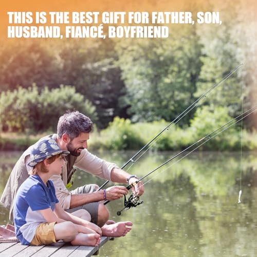 mouhike Carbon Fiber Telescopic Fishing Rod Reel Combo Lightweight Collapsible Spinning Pole Reel Kit Fishing Gear Set Por...