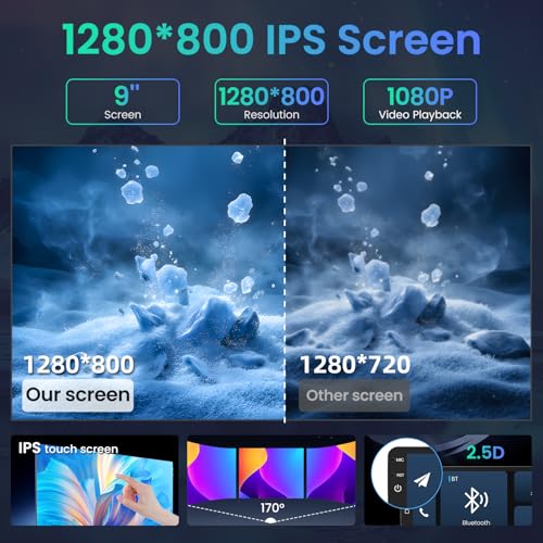 4G RAM+64G ROM Car Radio for Nissan Altima 2007-2012: Upgrade 9Inch 1280*800P IPS Touch Screen Wireless CarPlay & Android ...