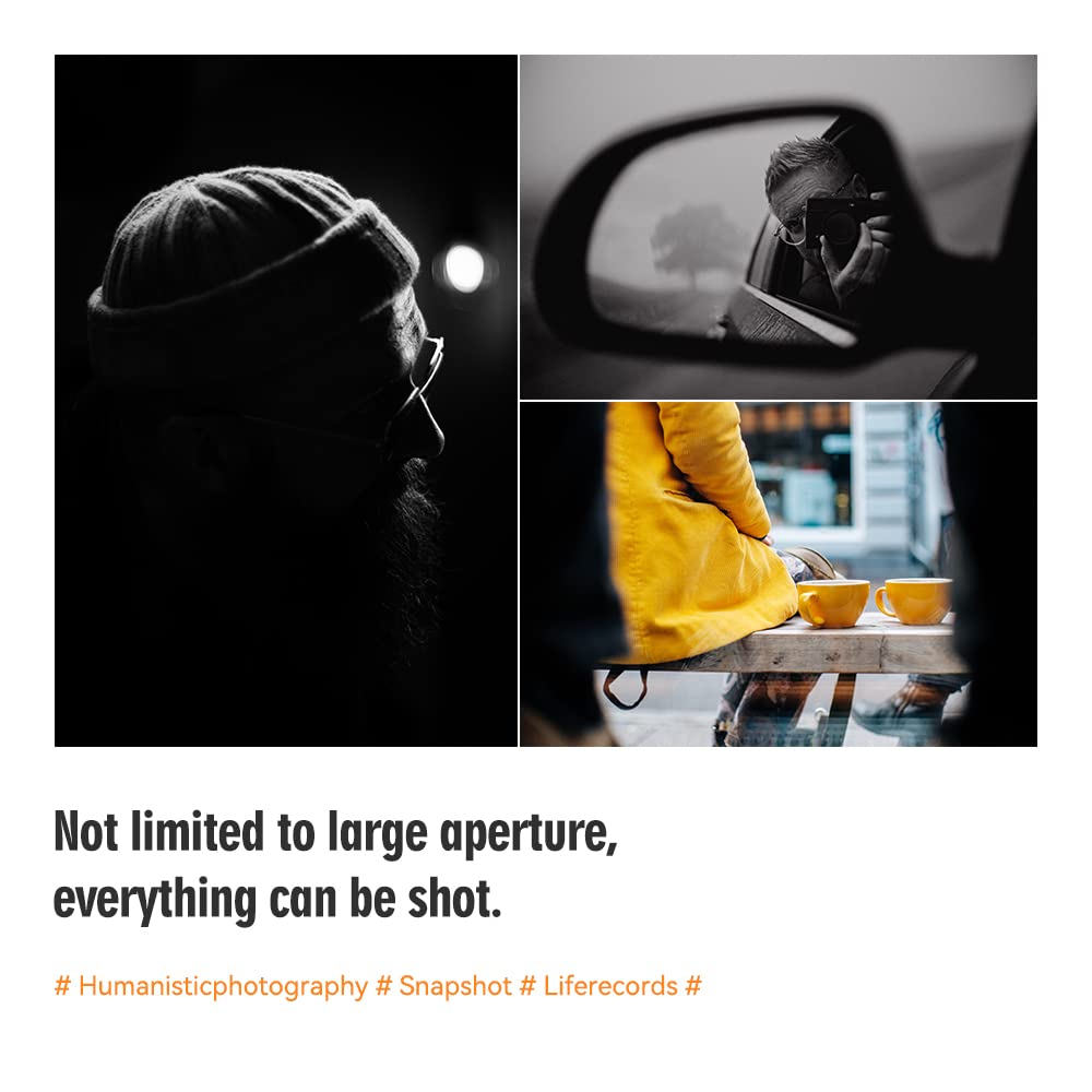 TTArtisan 35mm F0.95 APS-C Large Aperture Manual Focus Mirrorless Cameras Lens for XF Mount Compatible with X-A10 X-A20 X-A3 X-A5 X-A1 X-A2 X-PR03 X-E1 X-E2 X-E2S X-E3 XS10