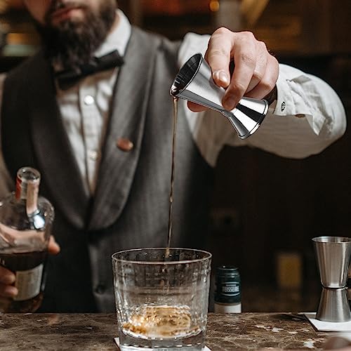 Ohtomber 24OZ Cocktail Shaker Set - Cocktail Bar Martini Drink Shaker Set with Strainer, Stainless Steel Bartender Kit Dri...