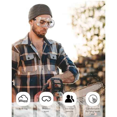 Anti-Fog Indirectly Vented Lab Safety Goggles Over Glasses