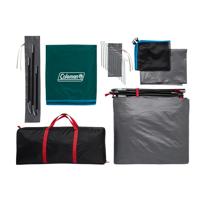 Coleman Skydome Tent with 5 Minute Setup, 2/4/6/8-Person Weatherproof Tent with Rainfly & Carry Bag, 20% More Headroom Tha...
